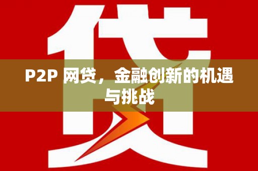 保税港区P2P 网贷，金融创新的机遇与挑战