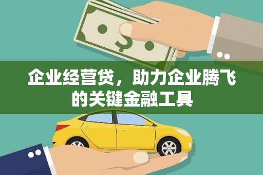 柳营企业经营贷，助力企业腾飞的关键金融工具