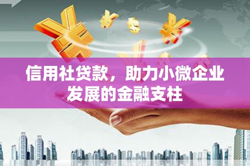 平镇信用社贷款，助力小微企业发展的金融支柱