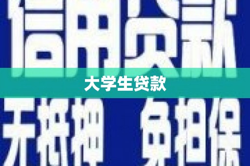 莲都大学生贷款