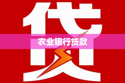 柳南农业银行贷款