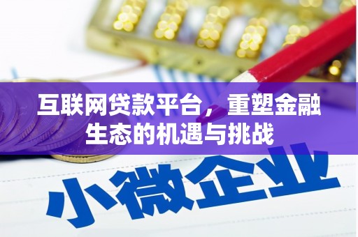 雨山互联网贷款平台，重塑金融生态的机遇与挑战
