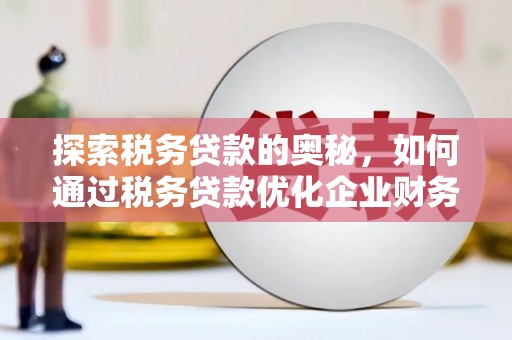 朔州探索税务贷款的奥秘，如何通过税务贷款优化企业财务