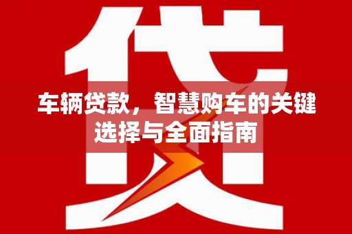 广平车辆贷款，智慧购车的关键选择与全面指南