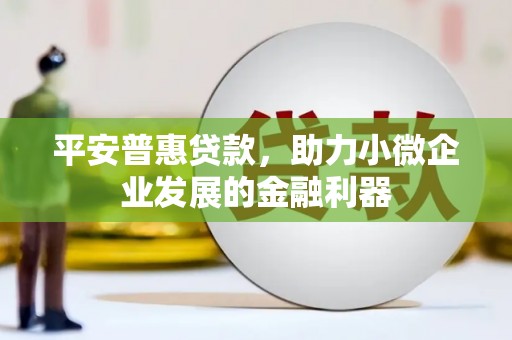 公主岭平安普惠贷款，助力小微企业发展的金融利器