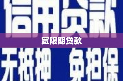 旅顺口宽限期贷款