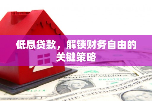 河曲低息贷款，解锁财务自由的关键策略